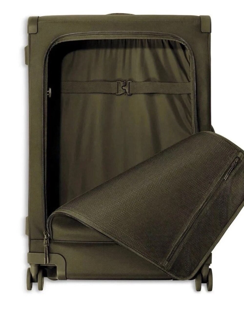 Dagne Dover Sydney 25" Checked Rolling Suitcase Luggage Dark Moss NEW - Picture 7 of 13